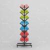Yoga mat organizer shelf storage box gym storage organizer Pilates holder foam roller storage rack, black brake wheel (20 pieces)