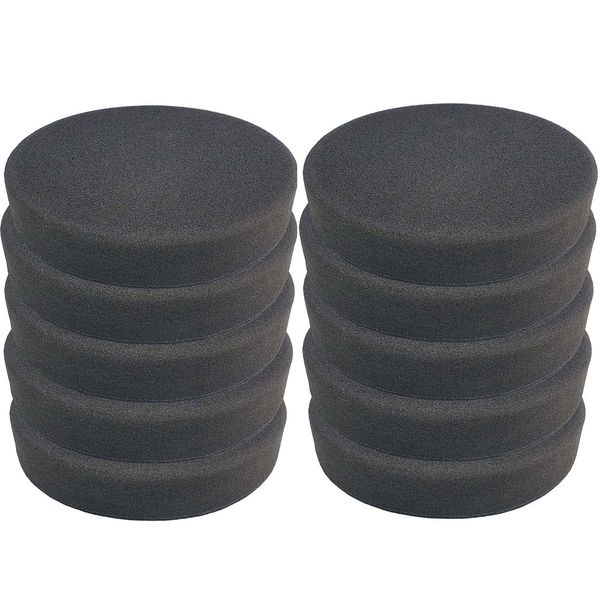 Craft-Equip Basic 10 Pack 150 mm Polishing Sponge Grey Smooth Polishing Pad Car Paint