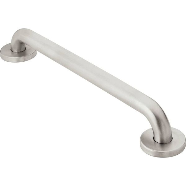 Moen R8916P Bathroom Safety 16-Inch Stainless Steel Bathroom Grab Bar, Stainless