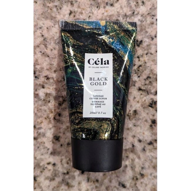 Cela Black Gold Supreme Coffee Scrub 20 ml / 0.07 oz SEALED travel size