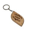 Lucy Personalised Arabic Name Engraved Wooden Keyring Keychain