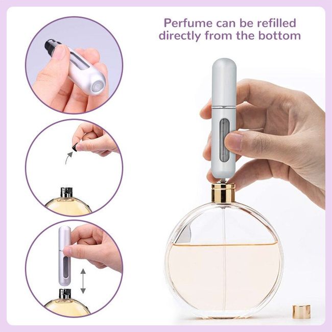 Refillable Mini Perfume Bottle Portable Aluminum Atomizer Refill