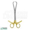 Bone Reduction Forceps 8" Curved Pointed Tips Gold Plated Orthopedic German Gr