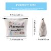 JTOUK Pharmacist Gift Pharmacy Student Gift Pharmacists Survival Kit Pharmacist Cosmetic Bags for Pharmacy Tech (Survival Pharmacist Bag EU)
