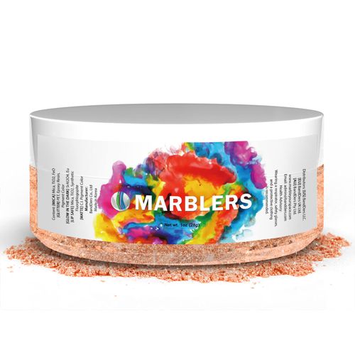 MARBLERS Orange Mica Powder Colorant [Apricot Pearl] 1oz (28g) | Cosmetic | Epoxy Resin Pigment | Dye | Non-Toxic, Vegan, Cruelty-Free | Lip Gloss, Nails, Body Butter | Bath Bomb, Candle & Soap Making