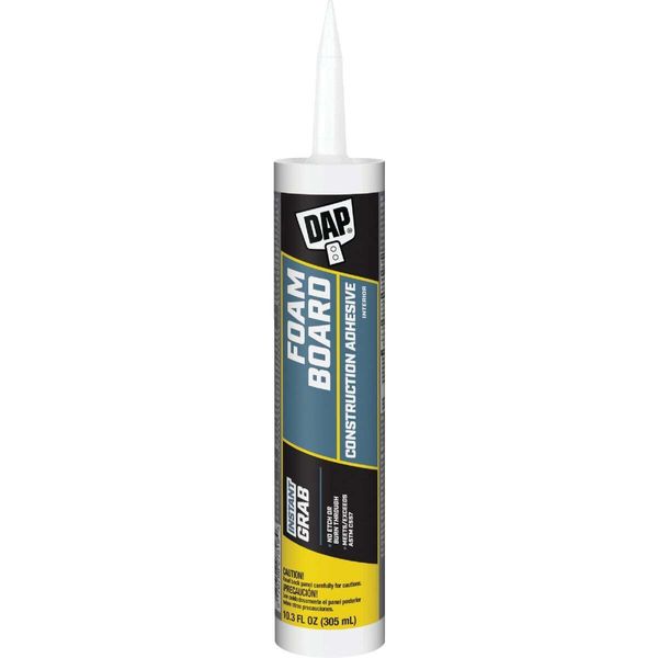 DAP 10.3 Oz. Foamboard Construction Adhesive 7079827519 DAP DAP FOAMBOARD