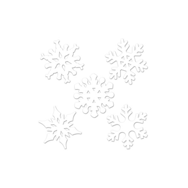 Beistle Mini Snowflake Cutouts