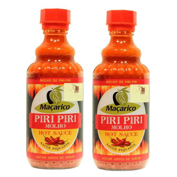 Peri Peri Molho Piri Piri Portuguese Spice Hot Sauce 200ml (Pack of 2)