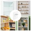uxcell 30 Pcs Plastic Shelf Support Peg, Self Adhesive Bracket, Clear Partition Pin