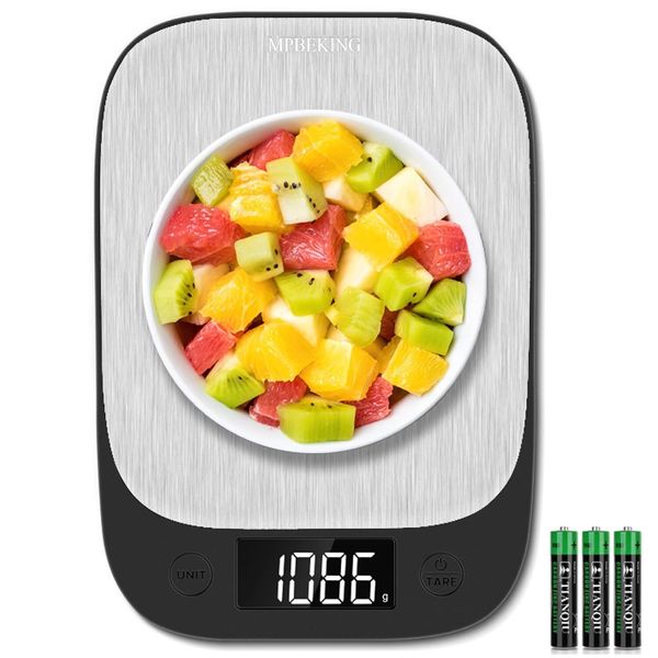 MPBEKING Digital Food Scale, Kitchen Scale Weight Grams and Oz 3g/0.1oz LCD
