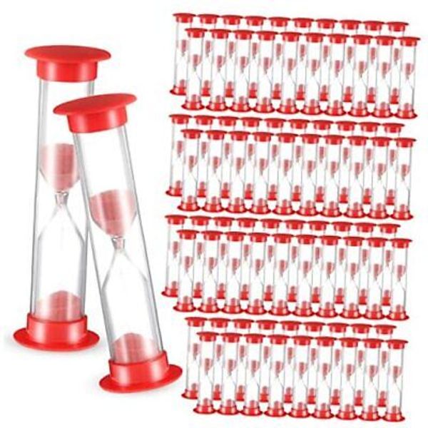 Set of 80 1 Minute Sand Timer Small Hourglass for Classroom One Minute