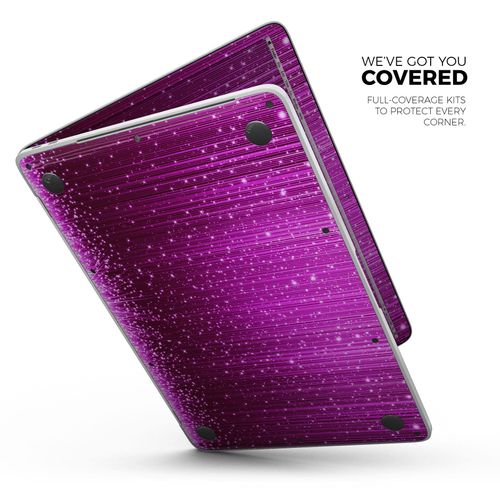 Design Skinz Abstract Pink Neon Rain Curtain Full-Body Wrap Scratch Resistant Decal Skin-Kit Compatible with MacBook 13" Pro w/TB (A1989)