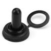 Toggle Switch Waterproof Cap 20Pcs 12mm Rocker Toggle Switch Waterproof Rubber Cap Boot Cover Black, Power Equipment