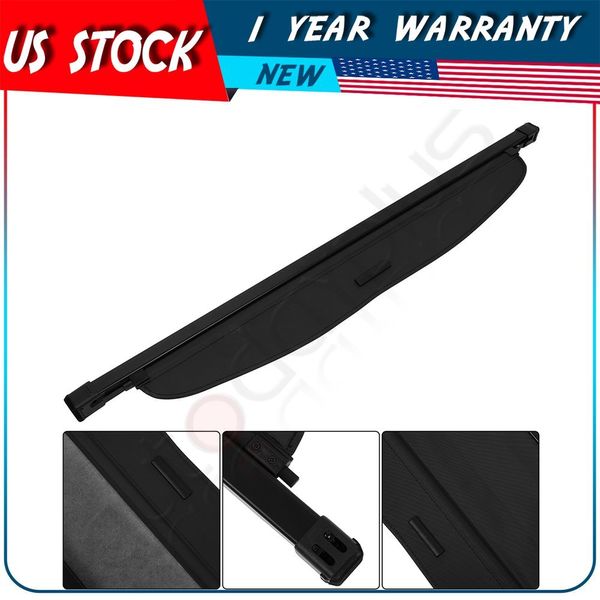 Black Trunk Cargo Cover Security Shade Shield For Subaru Impreza 2013-2015 2016