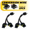Conversion Wire H6054 to 9005 9006 Two Harness Head Light Adapter Plug Connector