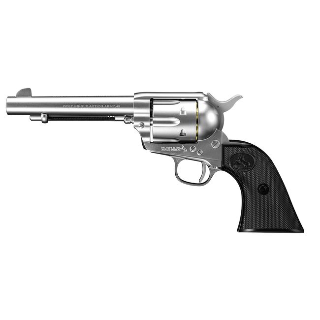 Tokyo Marui Air Revolver Pro No.2 SAA.45 Artillary, 5 1/2-Inch, Silver, For Ages 10+