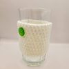 907 Creations By Ca'Trena - Cup Cozy Sleeve with Button, Reusable (White)