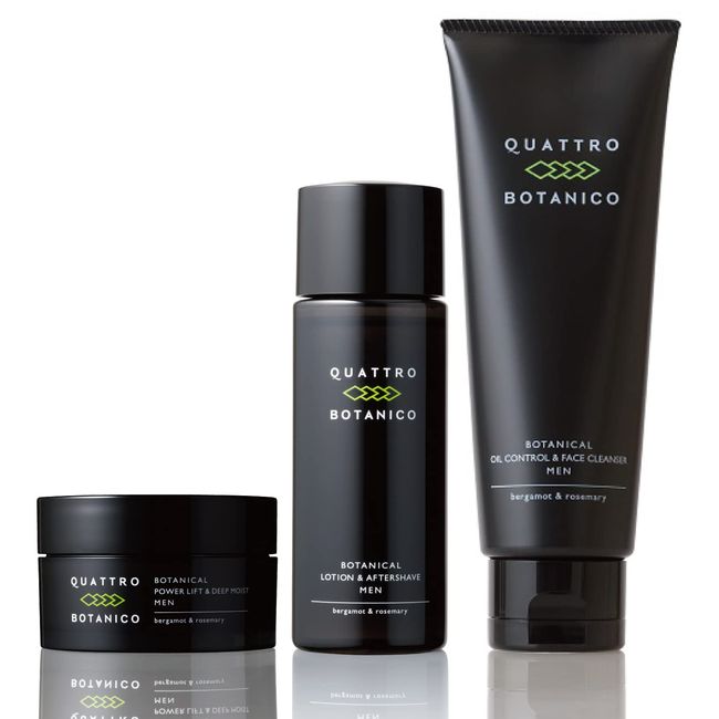 Quattro Botanico Men's All-in-One Lotion Cream Face Wash Botanical Skin Care Set ocCR Men's Cosmetics Skin Care