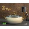 Cookware Set. Elite Bio Granite Coating. Non-stick. Ivory color.