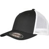 Flexfit Unisex Trucker Recycled Mesh Baseball Cap, black / white