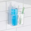 iDesign Affixx Peel and Stick Adhesive Kitchen Organizer Strong Hold, Clear, Medium