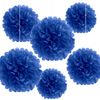 Unique Party 63237 - 30cm Flutter Royal Blue Tissue Paper Ball