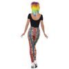 Smiffys 80s Neon Leopard Print Leggings