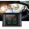 OBD2 Car HUD Head Up Display Speed KM/h MPH OverSpeed Warning Water Temperature