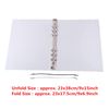 OTCRAFT 3PCS A5 6 Ring Binder Cover Clean Transparent Soft PVC for Refillable Notebook Shell withMatte surfaceforStamp & Die Storage