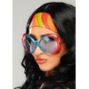 Struts Womens 60s Large Retro Red and Blue Hippy Glasses