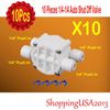 10 X Auto Shut Off Valve 1/4-1/4" Quick Connect Push In Under sink RO System