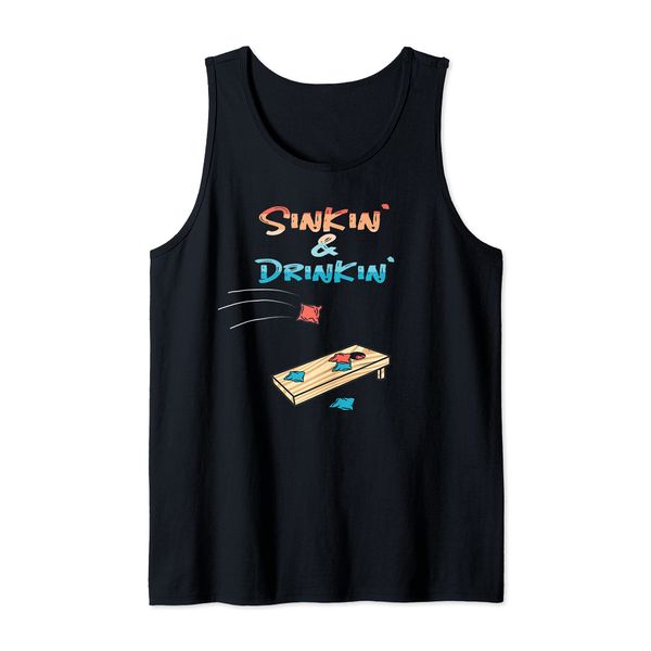 Sinkin' & Drinkin' Cornhole Tank Top