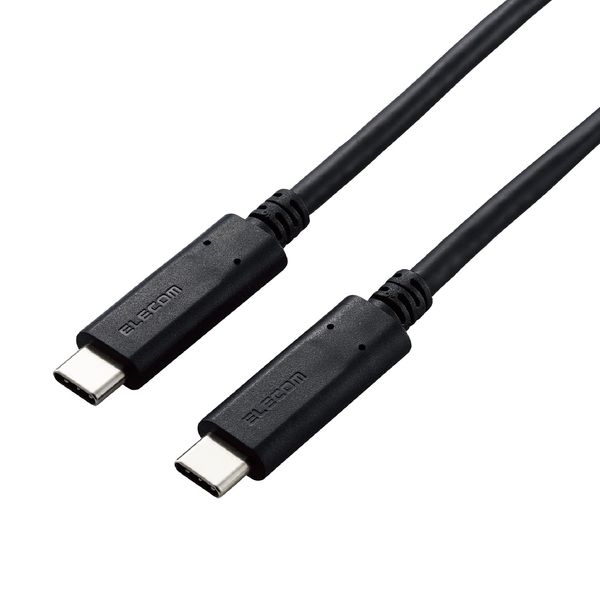Elecom DGW-U3CC05NBK USB 3.1 Cable for Camera Connection (Type-C Type) USB-C to USB-C 0.5m