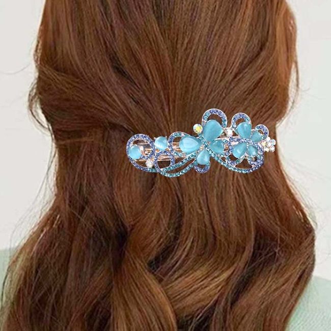 Bohend Strass Haarspangen Kristall Haar Klammern Haarstyling-Zubehör für Frauen und Mädchen (1)