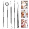 Dental Tooth Cleaning Kit Dentist Scraper Pick Tool Calculus Plaque Remover 5 PC