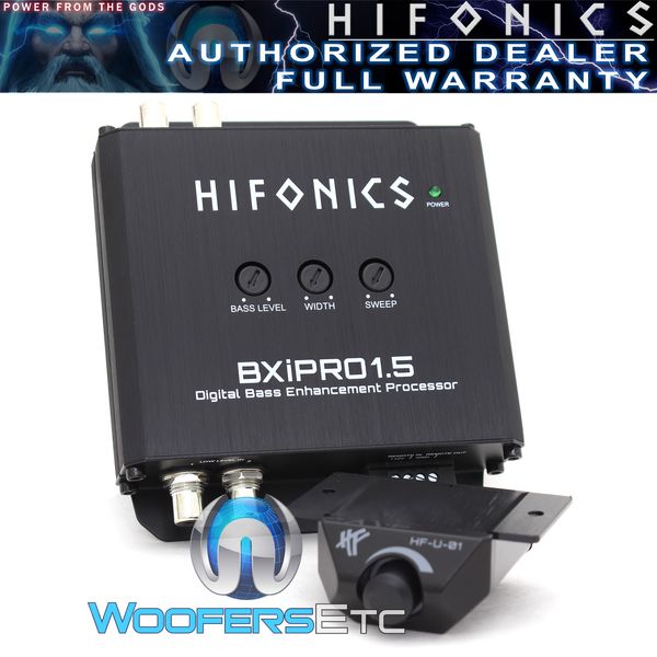 HIFONICS BXiPRO1.5 BRUTUS EPICENTER MEGA BASS PROCESSOR for SUBWOOFER AMPLIFIER