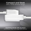 Masterplug One Socket Single Extension Lead, Unswitched, 5 Metre Cable, 1-Way Plug Extension Cable, Basic Power, White, 13A, 1G, 5m, BOG5