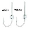 Eagle Claw Hat Fish Hook Set of Two White Hat Fish Hooks pins for Cap