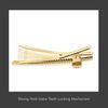 Spinningdasiy Crystal Initial Bijou Hair Clip E Gold