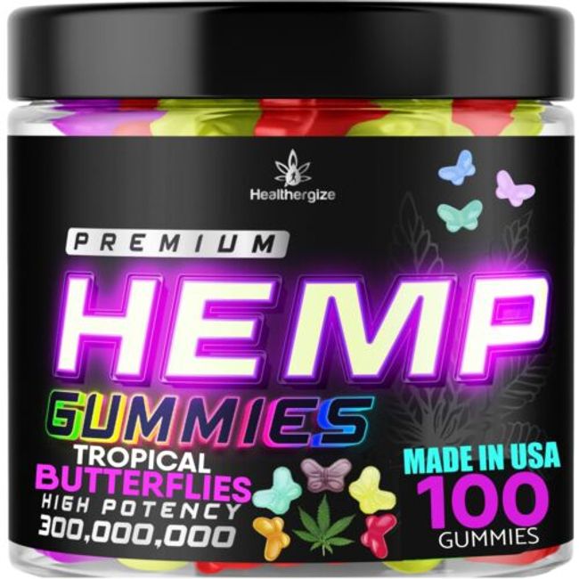 Natural Gummies-Premium Butterfly Gummy Bears-Relax, Sleep, Rest, Stress-Made US