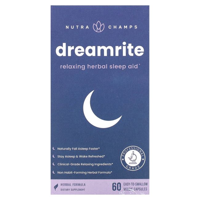 Dreamrite, 60 Easy-To-Swallow Veggie Capsules