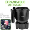 Cellet Car Cup Holder Expander with Adjustable Base Fit Big Bottles 3.5-Inch