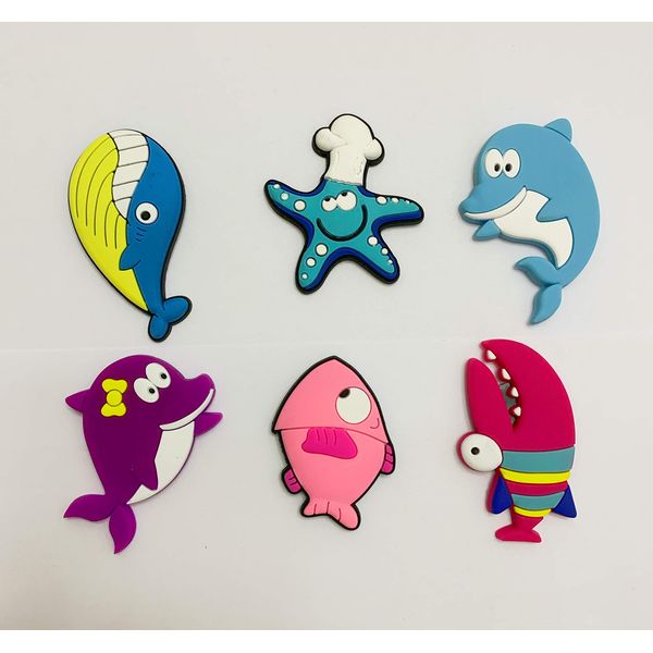 VLOOK Fridge Magnets for Toddlers 3D Cute Refrigerator Magnets for Kids Learning Animal Toys Whiteboards Noticeboard (sea Animal)