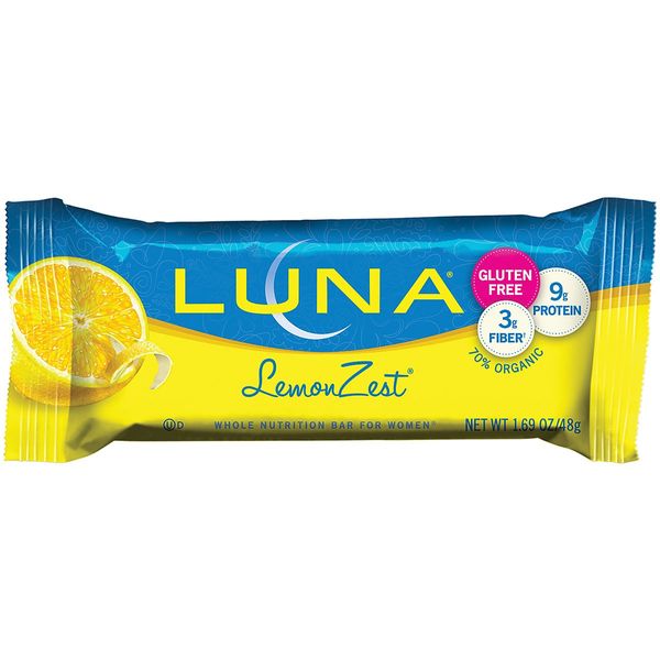 Delicious and Energizing Luna Lemon Zest Bar - Perfect for a Quick Boost! Pack
