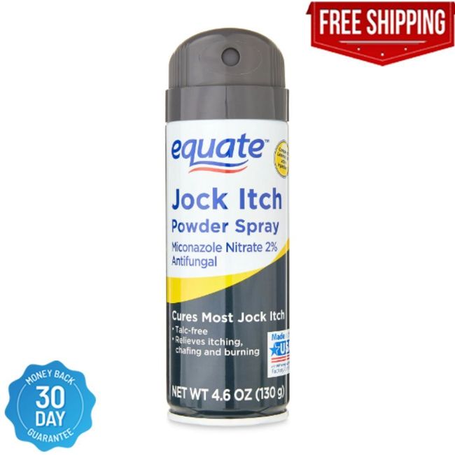 Equate Jock Itch Relief Powder Spray Antifungal, 4.6 oz FREE SHIPPING