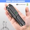 1000000 Lumens Super-Bright LED Tactical Flashlight Rechargeable COB Work Light