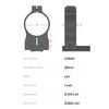 Vapor 1 Inch Low Rimfire Scope Optic Ring