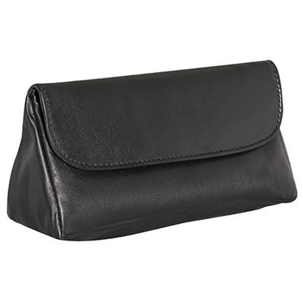 4th Generation Leather Pipe Tobacco Pouch ~ Choose Your Style (3.50"X7" Black Single Combo)