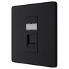 Generic BG PCDMBRJ451B Matt Black Evolve RJ45 Cat6 Data Outlet - Black Insert
