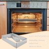 Ezydka Rectangular Adjustable Baking Frame, Stainless Steel Baking Mould, Rectangular, Reusable Baking Frame, Square Adjustable with Divider, Spatula for Cakes, Pies, Pizza, Baking and Decorating